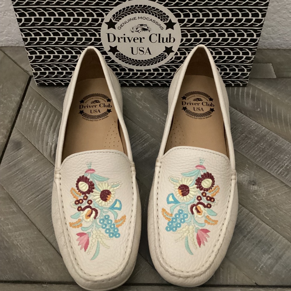 DRIVER CLUB USA Nashville Embroidered Loafer (Women), size 9